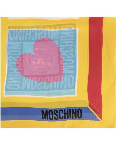 Moschino Silk Scarf, - Multicolour