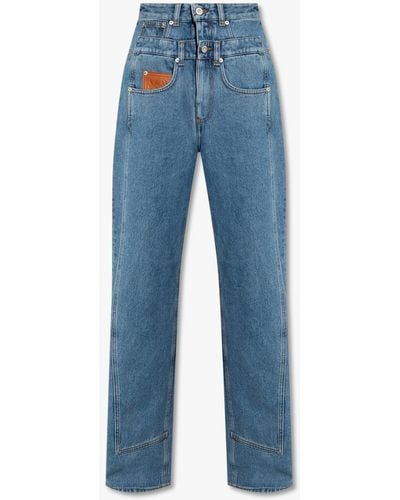 Loewe Double-waistband Jeans - Blue