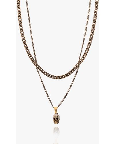 Alexander McQueen Brass Necklace - Metallic
