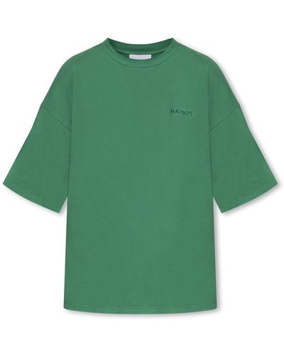 Halfboy T-Shirt With Logo, ' - Green
