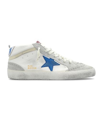 Golden Goose Mid Star Classic Sneakers, - Blue
