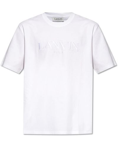 Lanvin T-shirt With Logo, - White