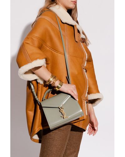 Saint Laurent 'cassandra Mini' Shoulder Bag - Orange
