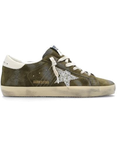 Golden Goose Super Star Classic With List Sneakers - Green