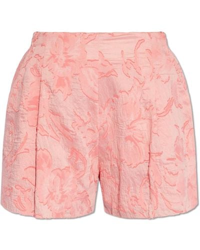 IRO 'forali' Jacquard Shorts, - Pink