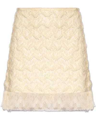 Munthe 'moraine' Skirt With Sequins, - Natural