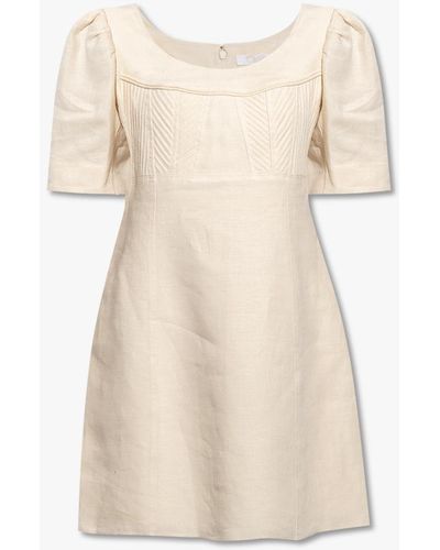 Chloé Linen Dress - Natural