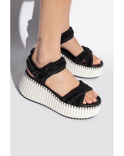 Chloé ‘Nama’ Platform Sandals - Black