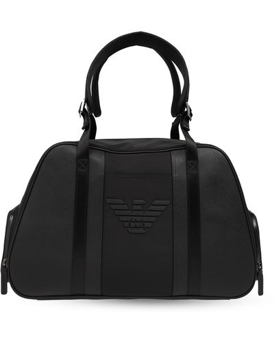 Emporio Armani Carry-on Bag From The 'sustainability' Collection, - Black