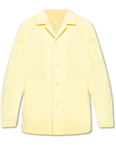 Homme Plissé Issey Miyake Shirt With Pockets - Yellow