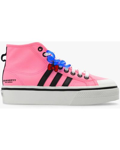 adidas Originals X Hello Kitty 'nizza Platform Mid W' Sneakers - Pink