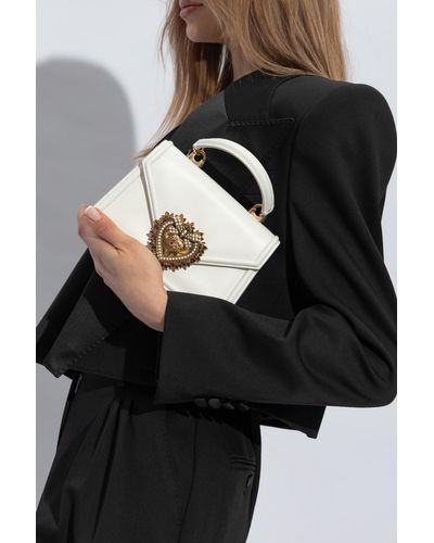 Dolce & Gabbana 'Devotion' Shoulder Bag - White