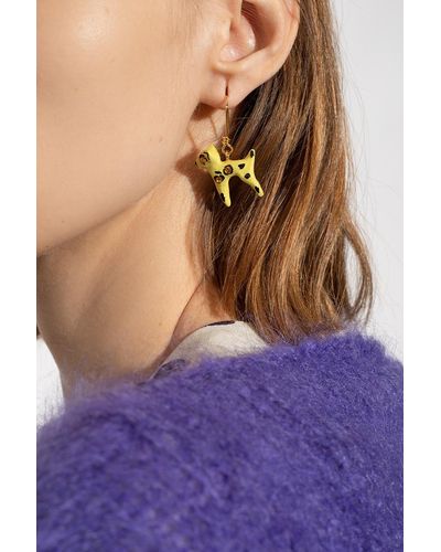 Marni Earrings With Animal Motif - Metallic