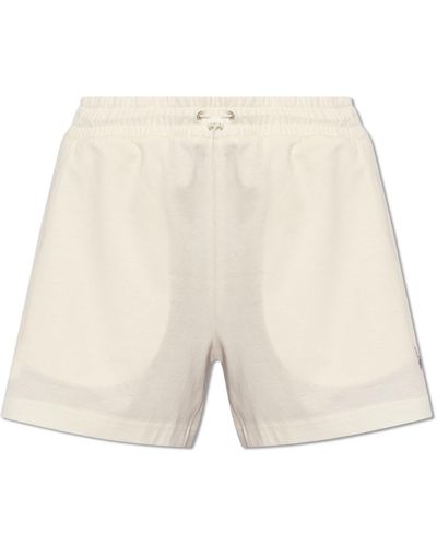 Moncler Cotton Shorts - Natural