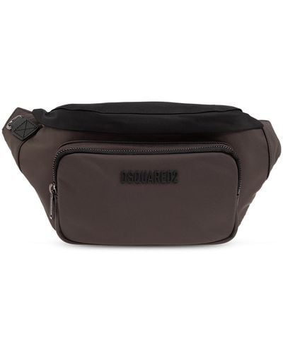 DSquared² Belt Bag With Logo, - Black