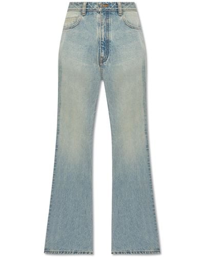Balenciaga Flared Jeans, - Blue