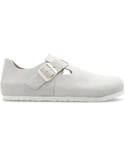 Birkenstock 'london Bs' Suede Shoes, - White