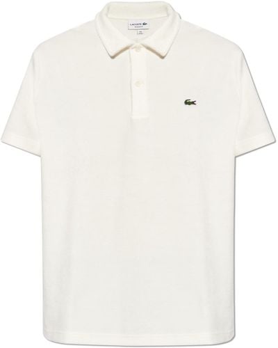 Lacoste Polo Shirt With Logo, - White