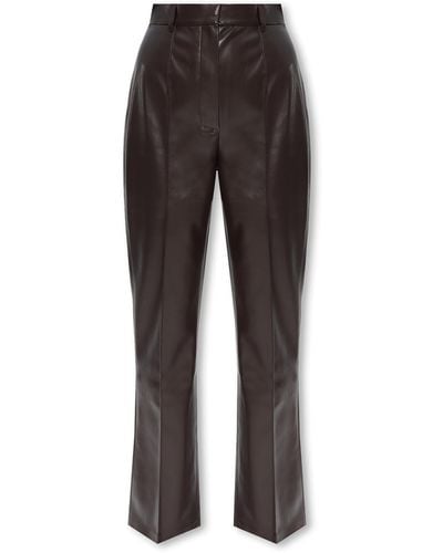 Nanushka ‘Lena’ Pants From Vegan Leather - Black