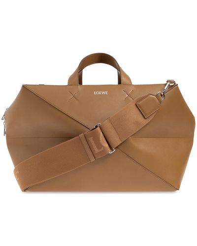 Loewe 'puzzle Fold' Shoulder Bag, - Brown