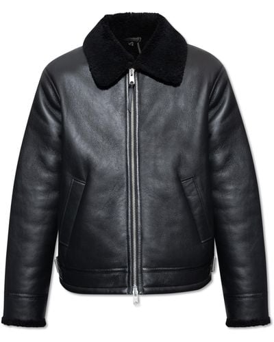 AllSaints ‘Ashford’ Shearling Jacket - Black