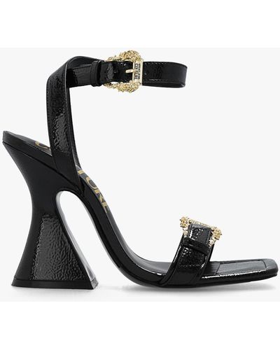 Versace 'kirsten' Heeled Sandals - Black