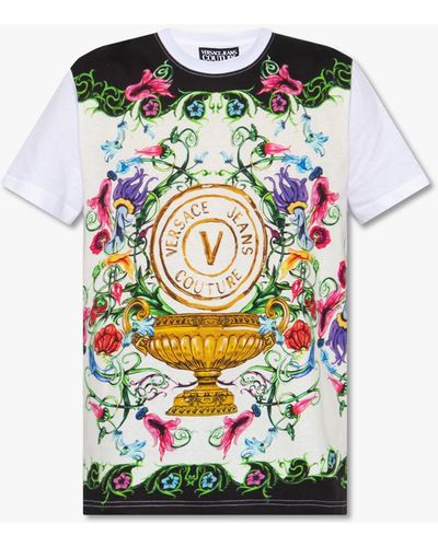 Versace T-shirt With Logo - White