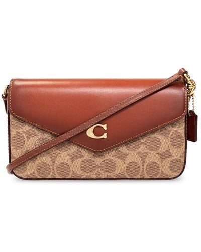 COACH Wyn Canvas And Leather Cross-body Bag - Brown