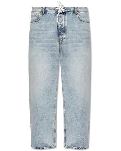 Balenciaga Loose Fit Jeans, - Blue