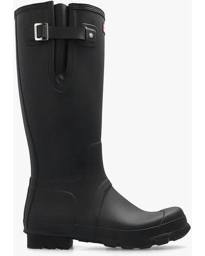 HUNTER 'original Tall Side Adjustable' Rain Boots - Black