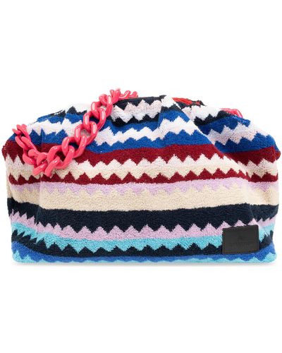 Missoni Handbag With Zig-Zag Pattern - Red