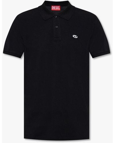 DIESEL ‘T-Smith-Doval-Pj’ Polo Shirt - Black