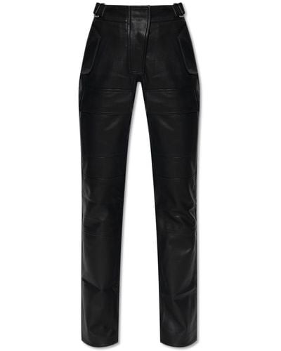 MISBHV ‘Moto’ Trousers From Vegan Leather - Black