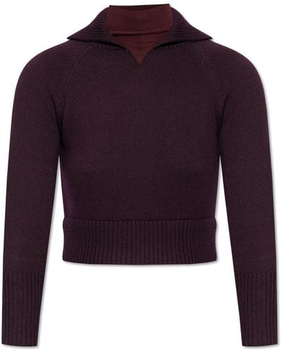 Victoria Beckham Double-layered Jumper By , - Purple