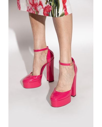 Dolce & Gabbana ‘Sharon’ Platform Pumps - Red