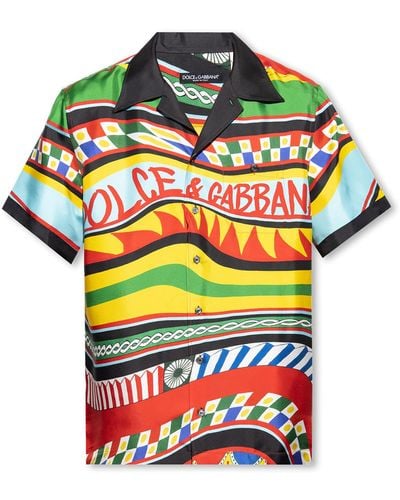 Dolce & Gabbana Carretto Print Shirt - Multicolour
