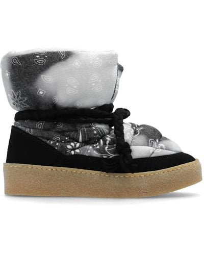Khrisjoy Patterned Snow Boots - Black