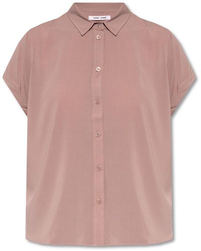 Samsøe & Samsøe Shirt With Short Sleeves - Pink