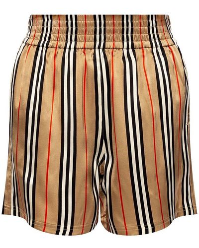 Burberry Silk Shorts - Brown