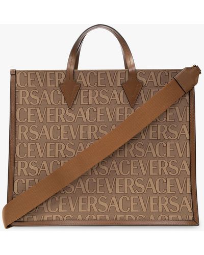 Versace Allover Tote Bag - Brown