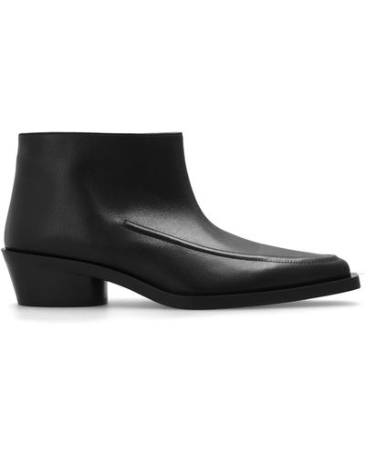 Proenza Schouler ‘Bronco’ Leather Ankle Boots - Black