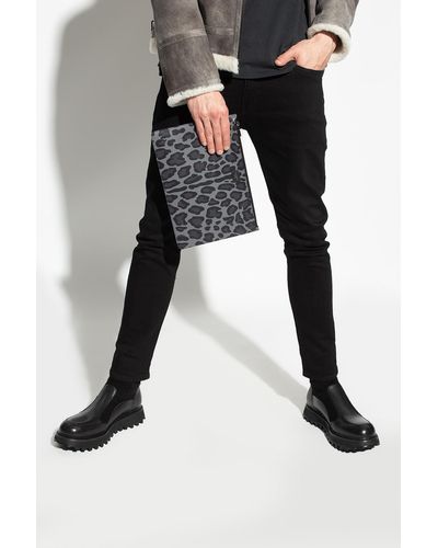Dolce & Gabbana Handbag With Animal Motif - Gray