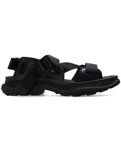 Alexander McQueen Velcro-fastened Sandals - Black