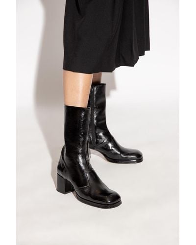 Miista ‘Cass’ Heeled Ankle Boots - Black