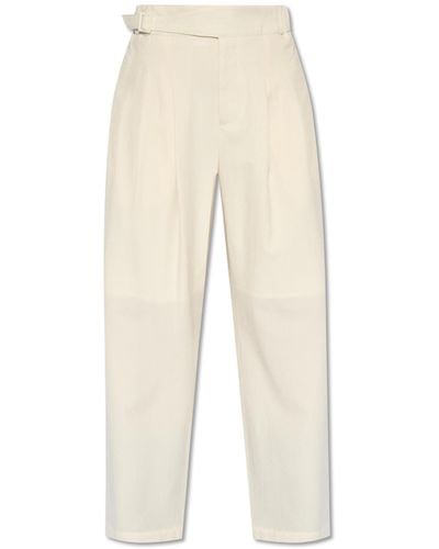 Issey Miyake High-waisted Trousers, - White