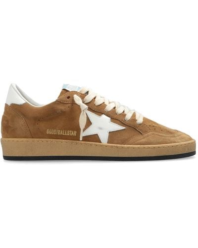 Golden Goose 'ball Star' Trainers, - Brown