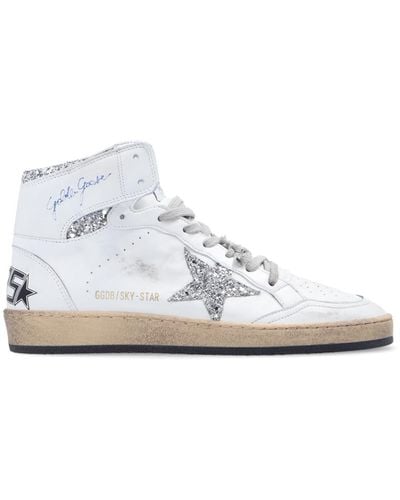 Golden Goose ‘Sky Star’ High-Top Sneakers - White