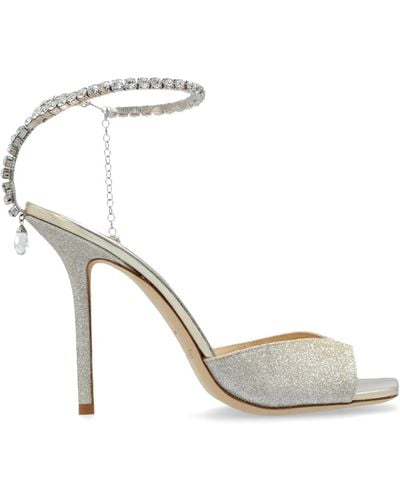 Jimmy Choo High-heeled Sandals 'saeda', - White
