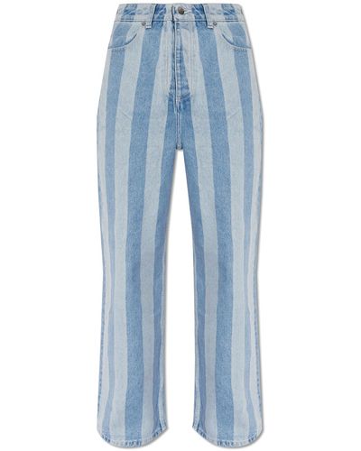 Nanushka 'josine' Low-rise Jeans, - Blue