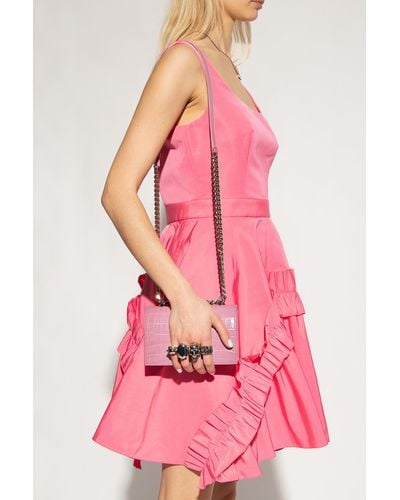 Alexander McQueen ‘Jewelled Satchel Mini’ Shoulder Bag - Pink
